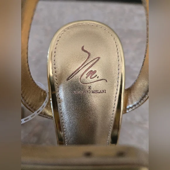 Antonio Melani x Nat Note Pia Mirror Metallic Platform Pumps. Gold  (Size 5.5) - Picture 5 of 14
